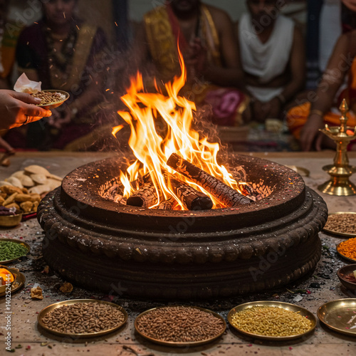 Close-up of Sacred Fire Bur...