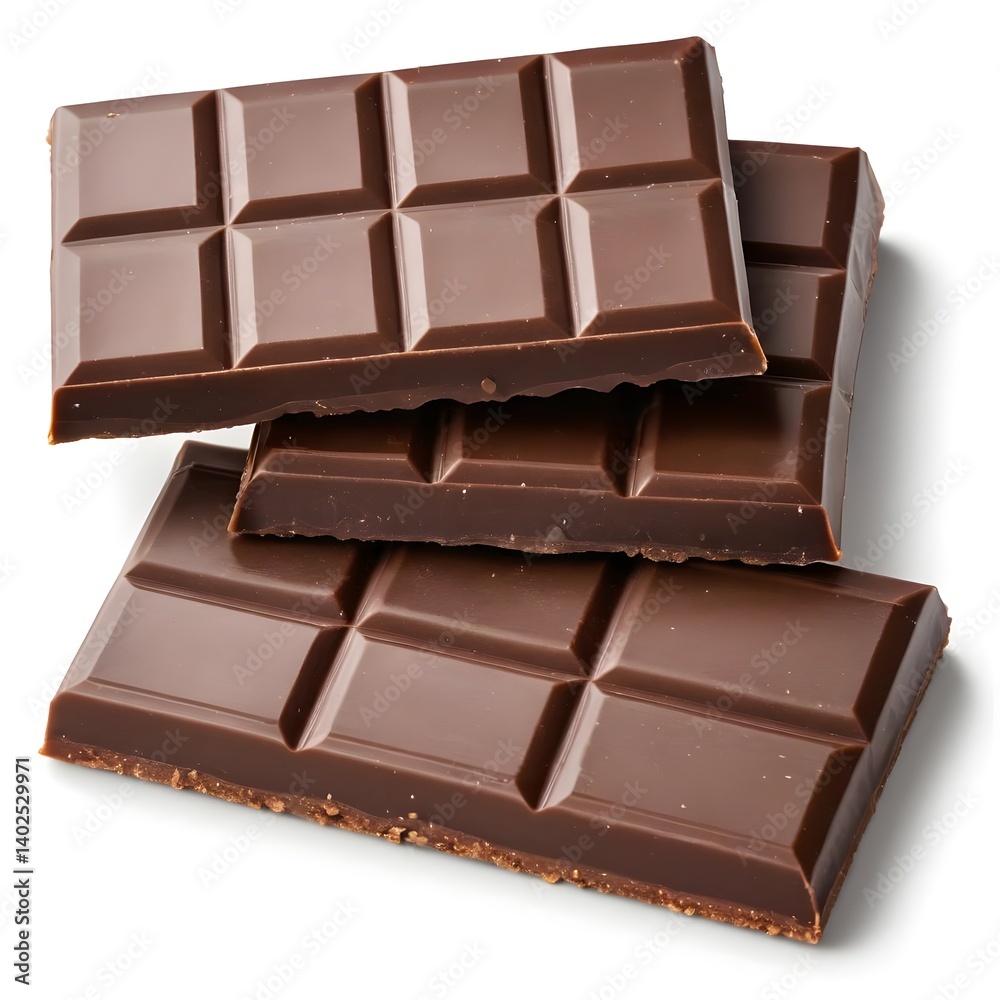 Fototapeta premium Stack of Dark Chocolate Bars