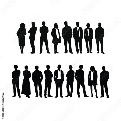 Business Professional Silhouettes Group Collection