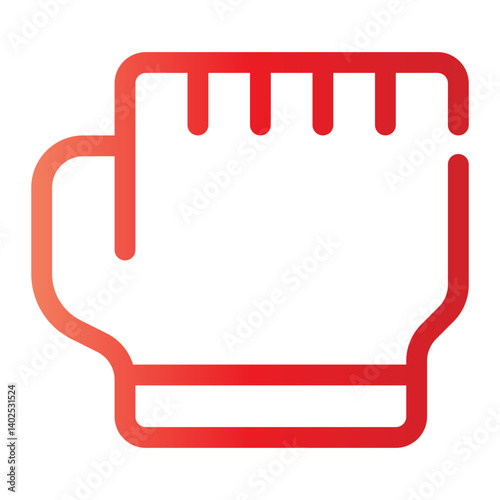 mitten gradient icon