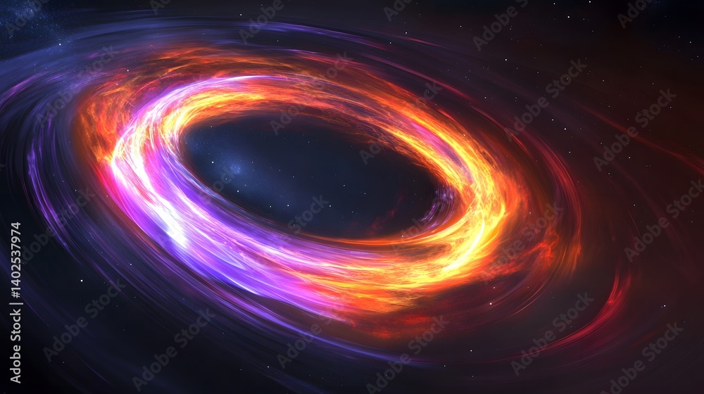 Artistic Depiction of a Black Hole with Accretion Disk Artistic Depiction of a Black Hole with Accretion Disk