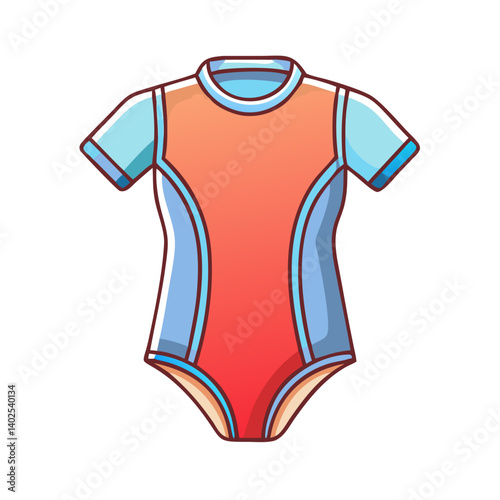 Stylish Short Sleeve Swimsuit Athletic Wear for Summer Activities
