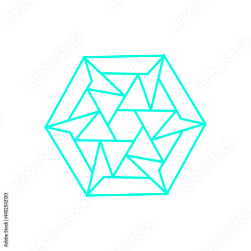 vector illustration of an abstract geometric shape