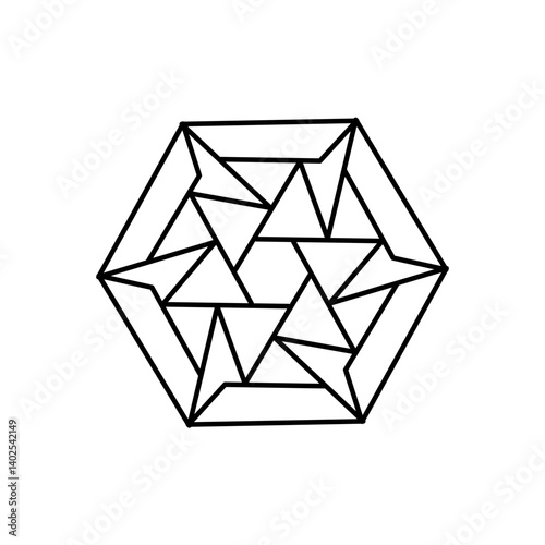 vector illustration of an abstract geometric shape