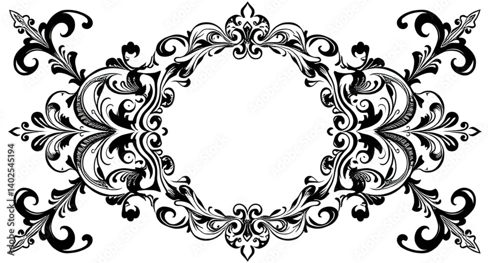 abstract floral frame abstract floral frame