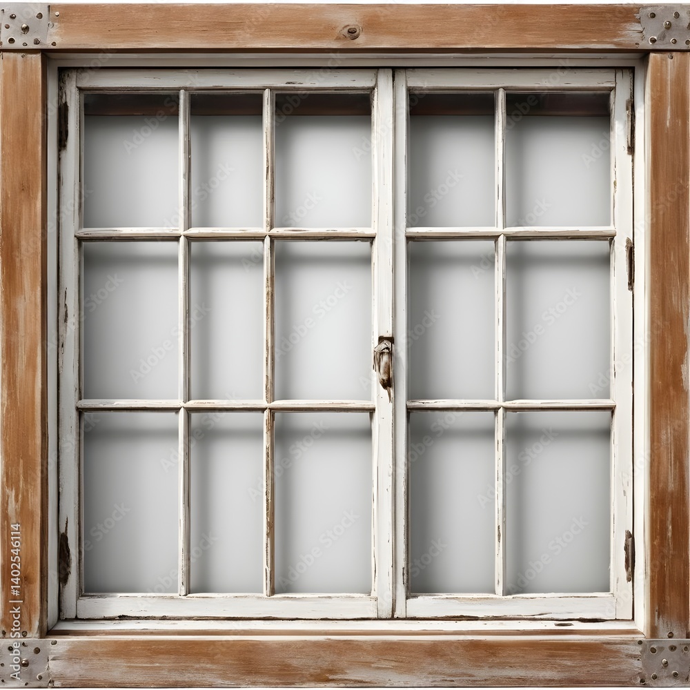 Rustic White Wooden Window Frame Rustic White Wooden Window Frame