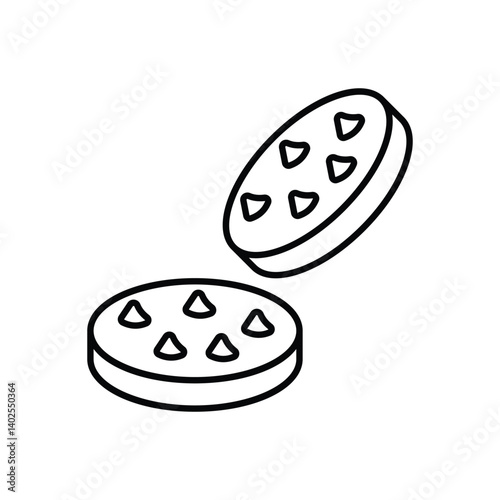 Cookies Icon vector stock illustration