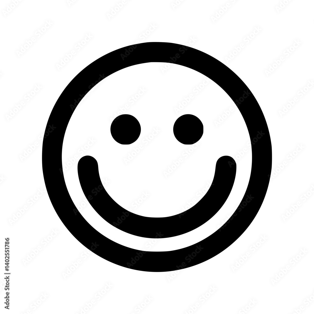Smiley emoji icon representing happiness Smiley emoji icon representing happiness