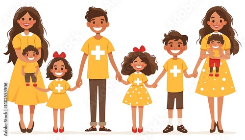 Family Portrait, Holding Hands