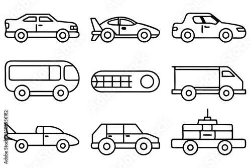 dynotransporter pri line art dynamic motion illustration