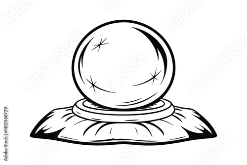 Mystic Crystal Ball Fortune Teller Divination Prediction Wizardry Occult Magic Prophecy Seer