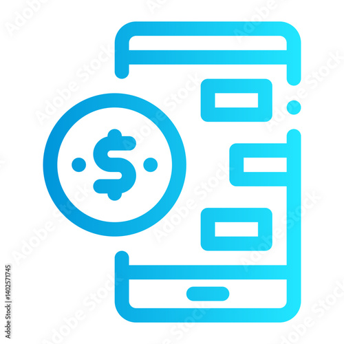 icon finance chat app with style gradient