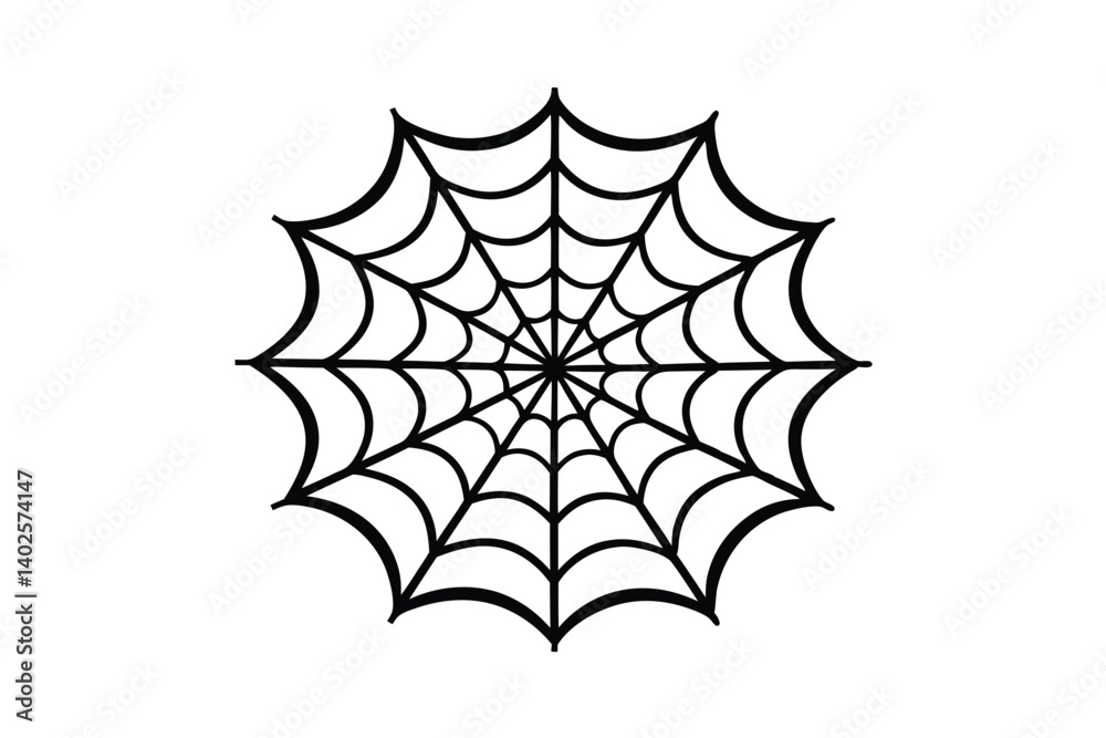 Minimalist Spider Web Illustration In Black And White Ideal For Halloween Designs And Spooky Season Themed Content Templates For Social Media Minimalist Spider Web Illustration In Black And White Ideal For Halloween Designs And Spooky Season Themed Content Templates For Social Media