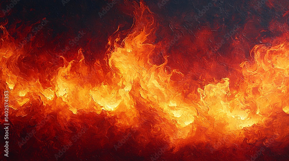 Obraz premium Burning fire texture