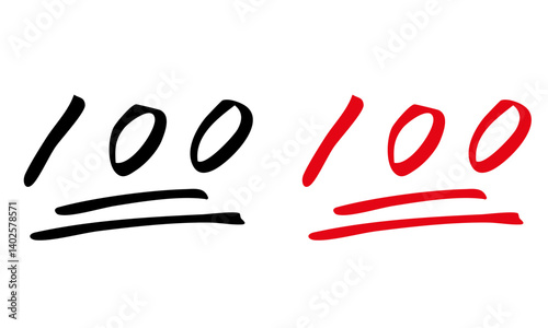 100点　手描き満点