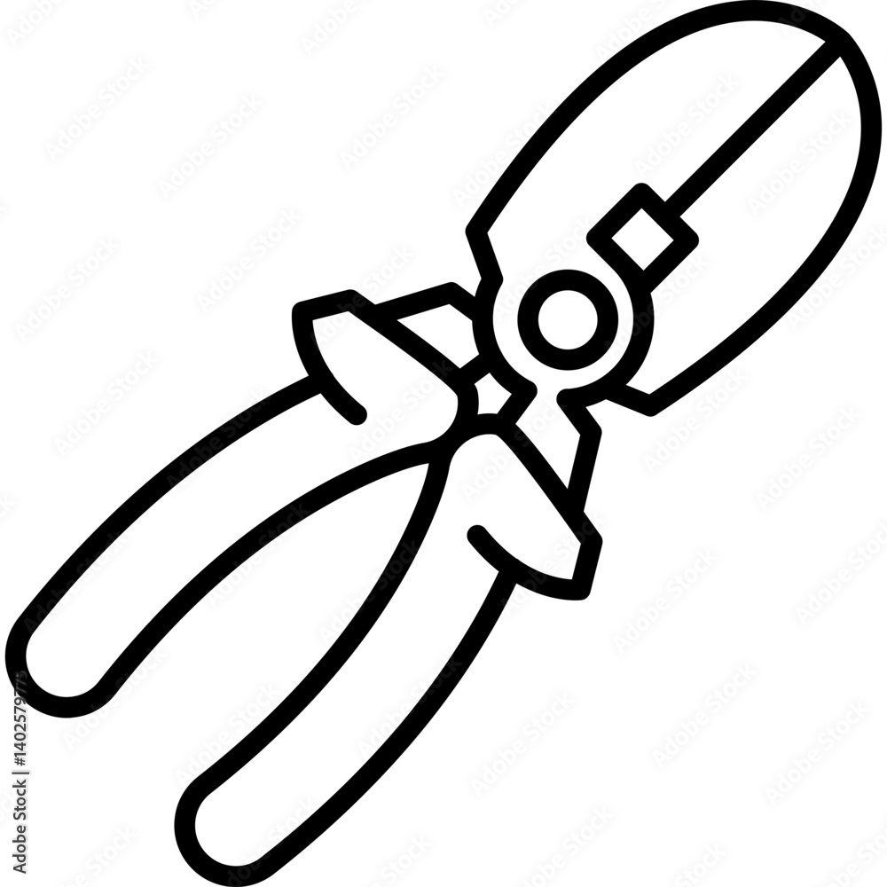 Diagonal Pliers Icon Vector Element Diagonal Pliers Icon Vector Element