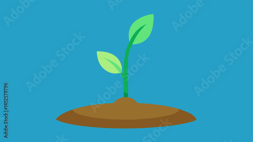 Plant Growth An animated seedling growing into a thriving plant symbolizing rejuvenation and the restoration of youthful characteristics.
