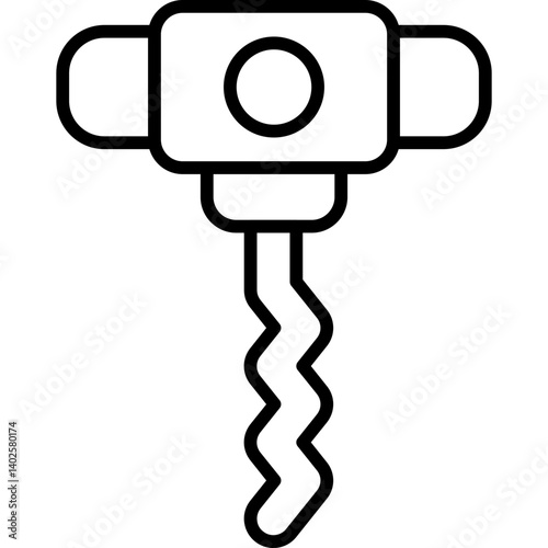 Corckscrew Icon Vector Element