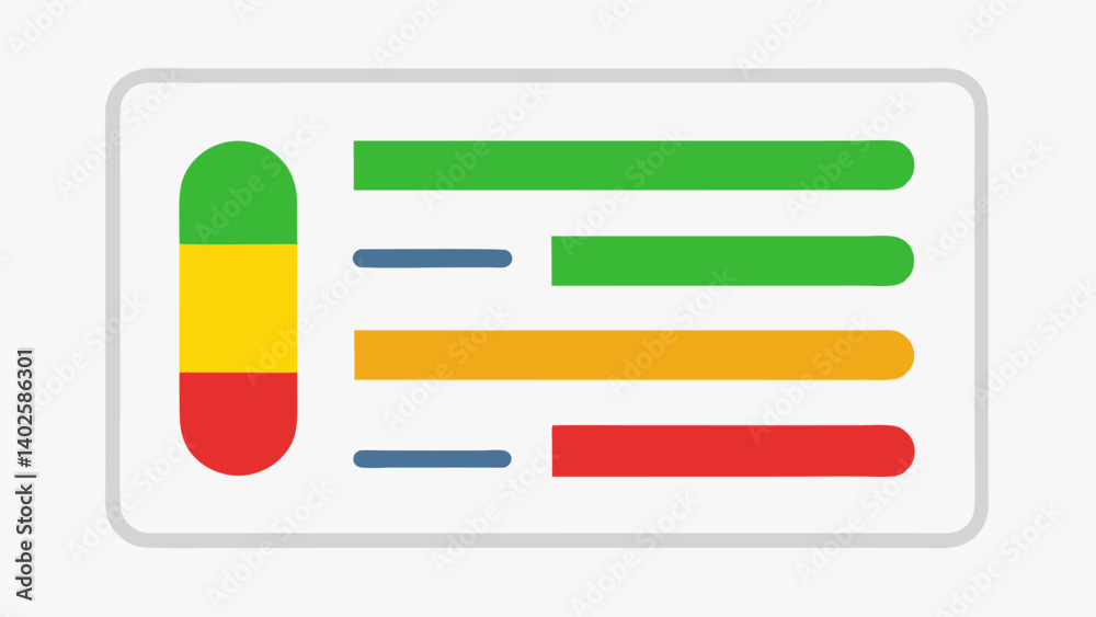 Personal Health Report A simplified health report card showcasing present biomarker levels with green yellow and red indicators for healthy atrisk and critical values.