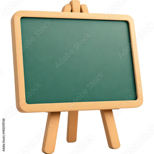 Green Chalkboard on Wooden Easel Simple Design