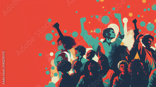 Graphics depicting social justice movements, advocacy for equal rights, anti-discrimination campaigns, and efforts to combat systemic inequalities, promoting fairness and justice for all