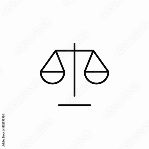 law balance icon sign vector