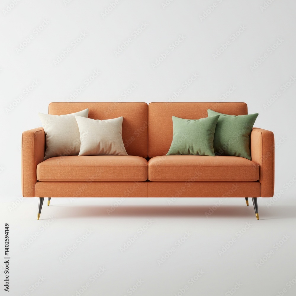 modern sofa isolated on white modern sofa isolated on white
