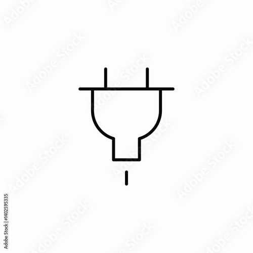plug connection icon sign vector
