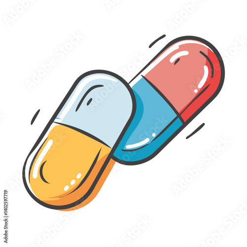 capsule icon, capsule vector illustration-simple illustration of capsule, perfect for capsule logos and icons
