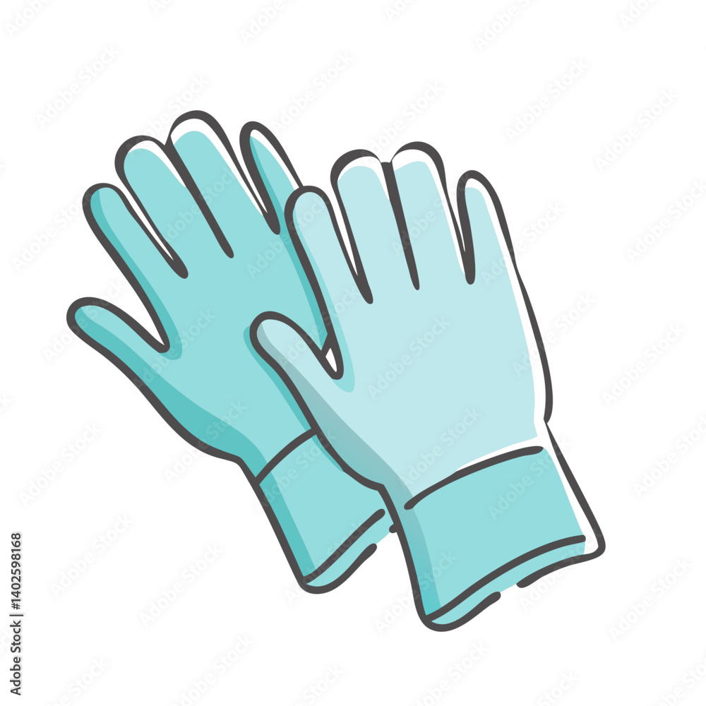 Obraz premium gloves icon, gloves vector illustration-simple illustration of gloves, perfect for gloves logos and icons