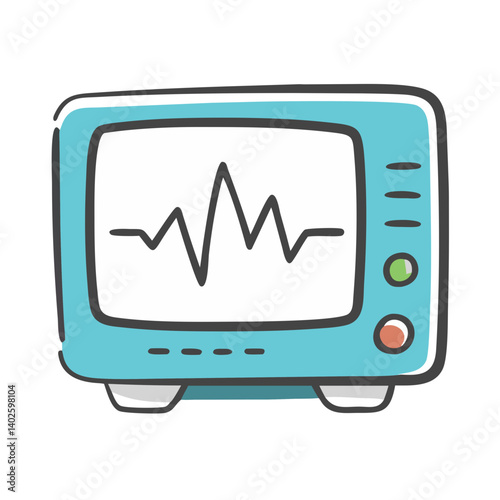 ecg monitor icon, ecg monitor vector illustration-simple illustration of ecg monitor, perfect for ecg monitor logos and icons