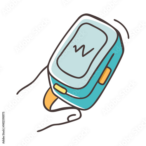 pulse oximeter icon, pulse oximeter vector illustration-simple illustration of pulse oximeter, perfect for pulse oximeter logos and icons