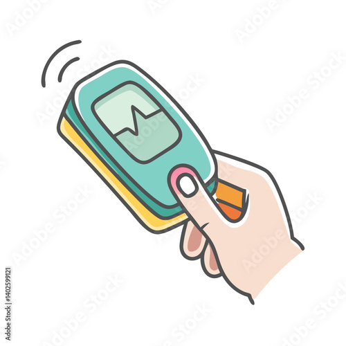 pulse oximeter icon, pulse oximeter vector illustration-simple illustration of pulse oximeter, perfect for pulse oximeter logos and icons