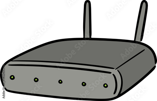 Illustration of wireless router
