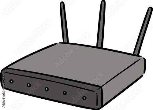 Illustration of wireless router
