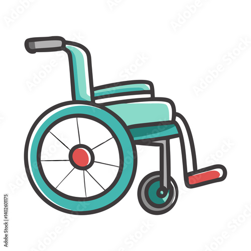 wheelchair icon, wheelchair vector illustration-simple illustration of wheelchair, perfect for wheelchair logos and icons