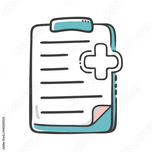 medical record icon, medical record vector illustration-simple illustration of medical record, perfect for medical record logos and icons