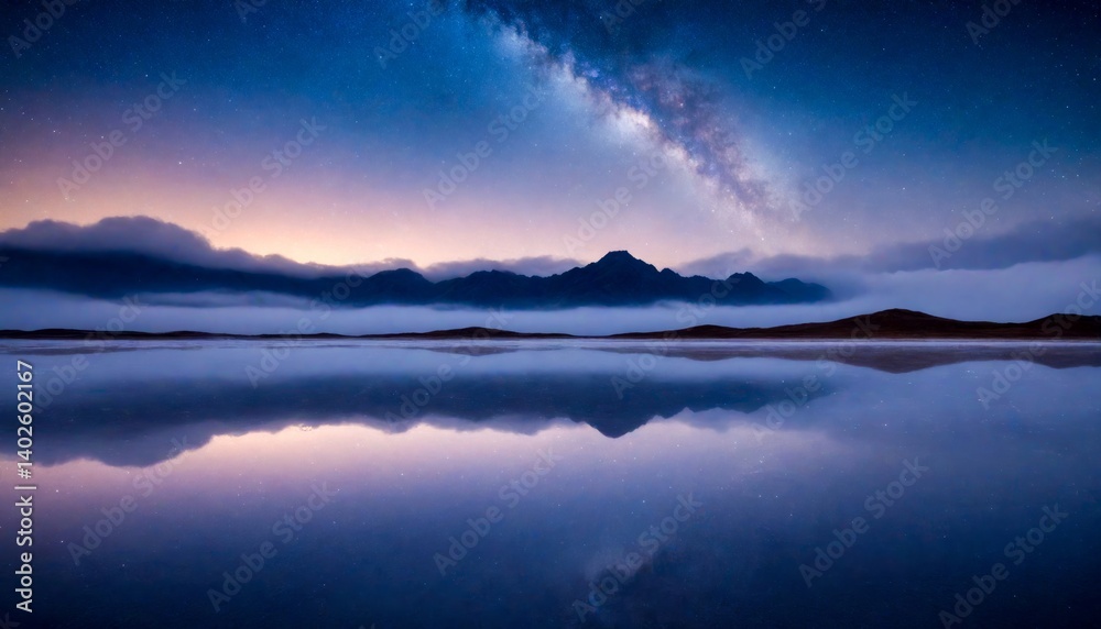 Fototapeta premium Lake Landscape Majestic Nature Picturesque Panorama Scenery