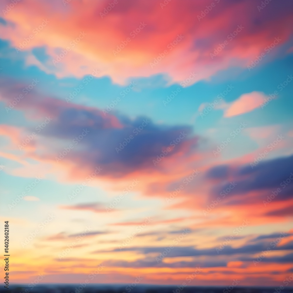 Obraz premium Dreamy Sunset Sky