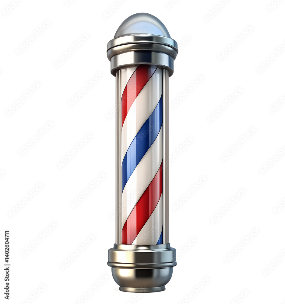 barber pole isolated on white barber pole isolated on white
