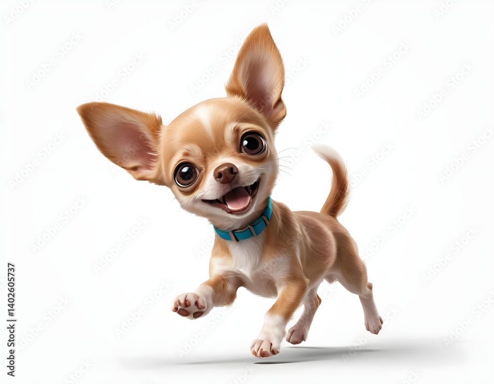 Happy Running Chihuahua Puppy Happy Running Chihuahua Puppy