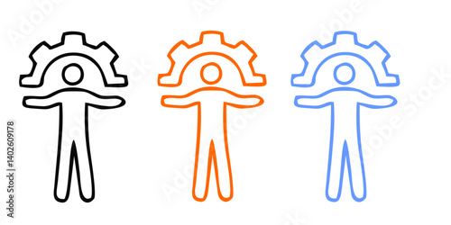 Competence, Skill Mastery,Expertise Development,Proficiency Enhancement,Competency Advancement,Capability Development,Skill Development line web icon set