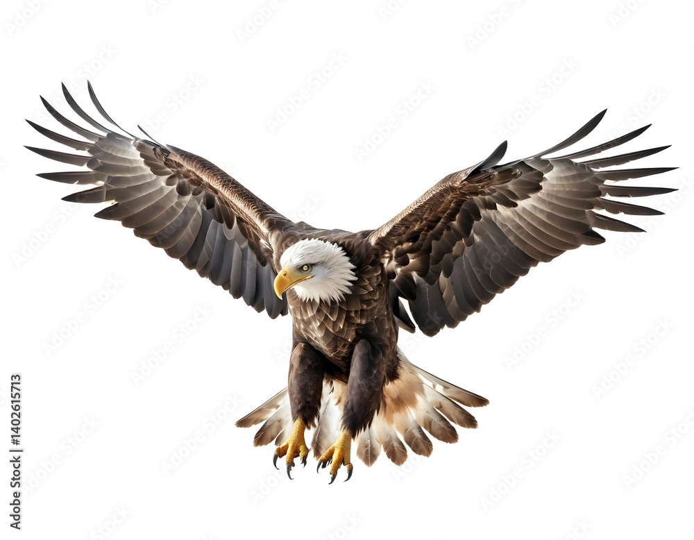 Obraz premium Majestic Bald Eagle in Flight