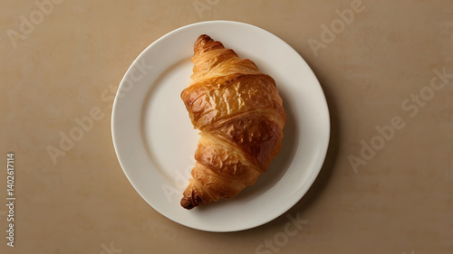 croissant on a plate