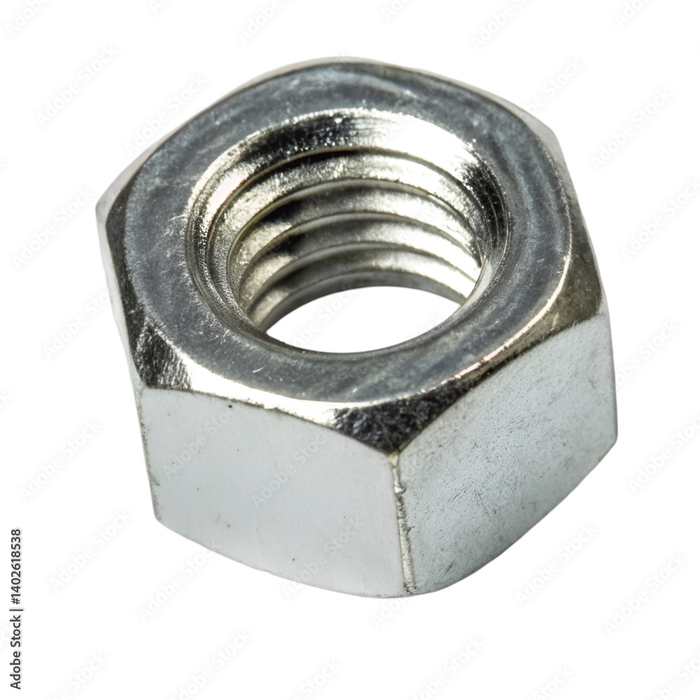 Metal nut isolated on transparent background Metal nut isolated on transparent background