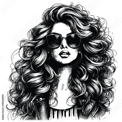 woman with long hair