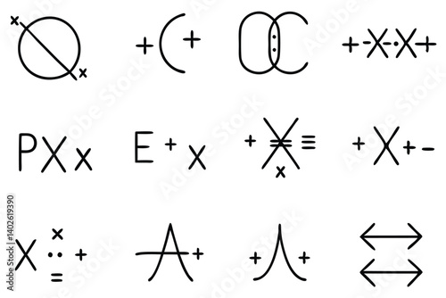 equation examples line art geometric shapes for algebra equations