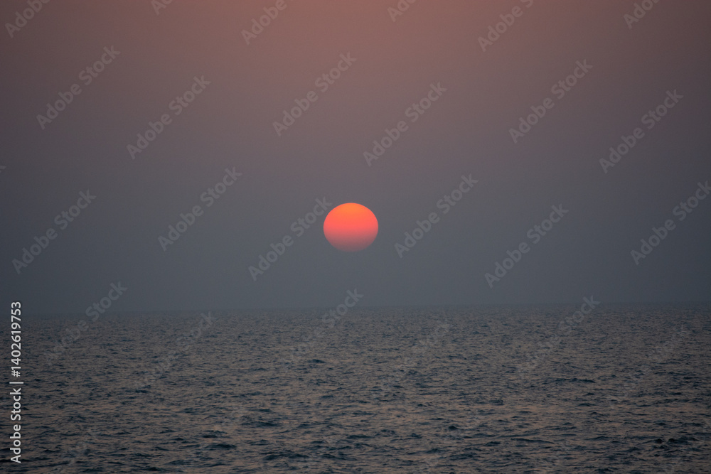 Serene Sunset Over the Ocean