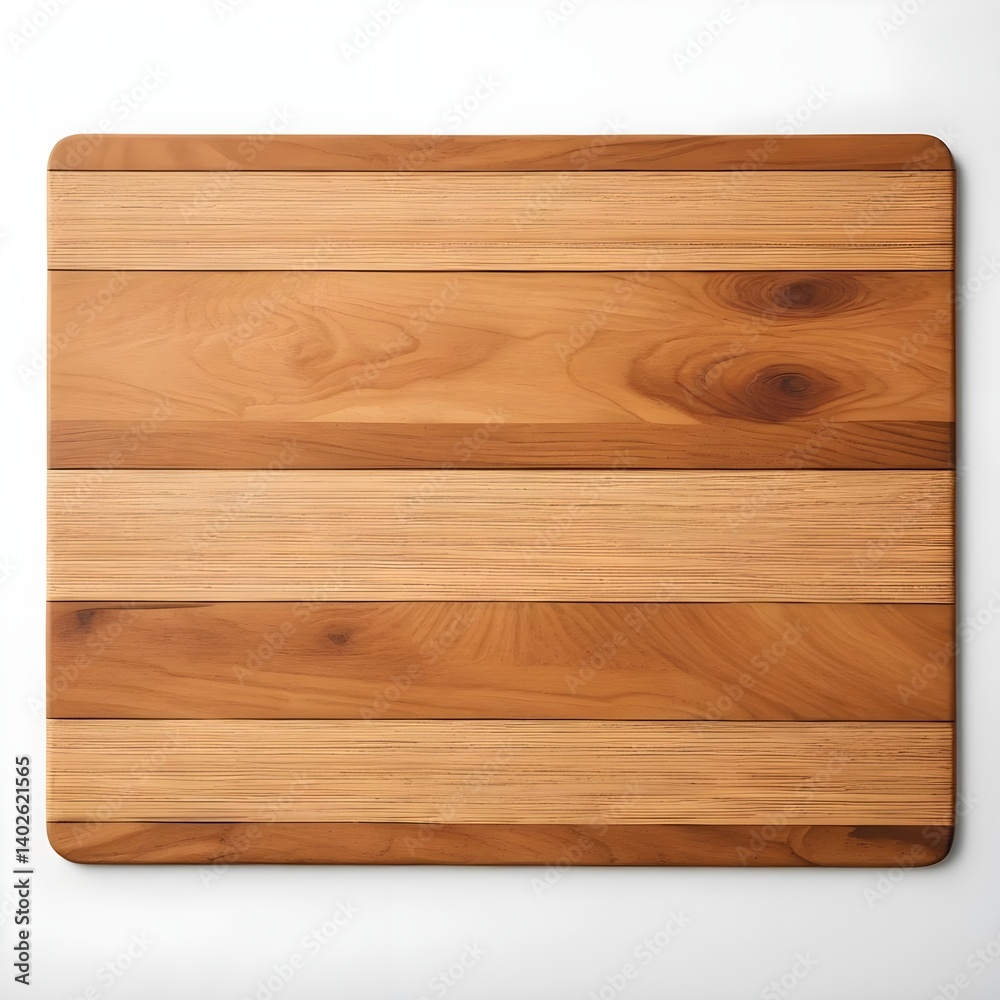 Fototapeta premium Wooden Cutting Board with Horizontal Grain
