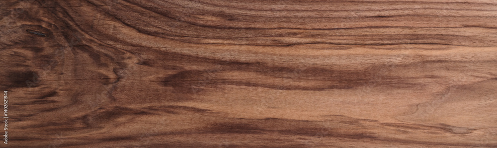 Fototapeta premium Texture of sanded raw black walnut wood without finish